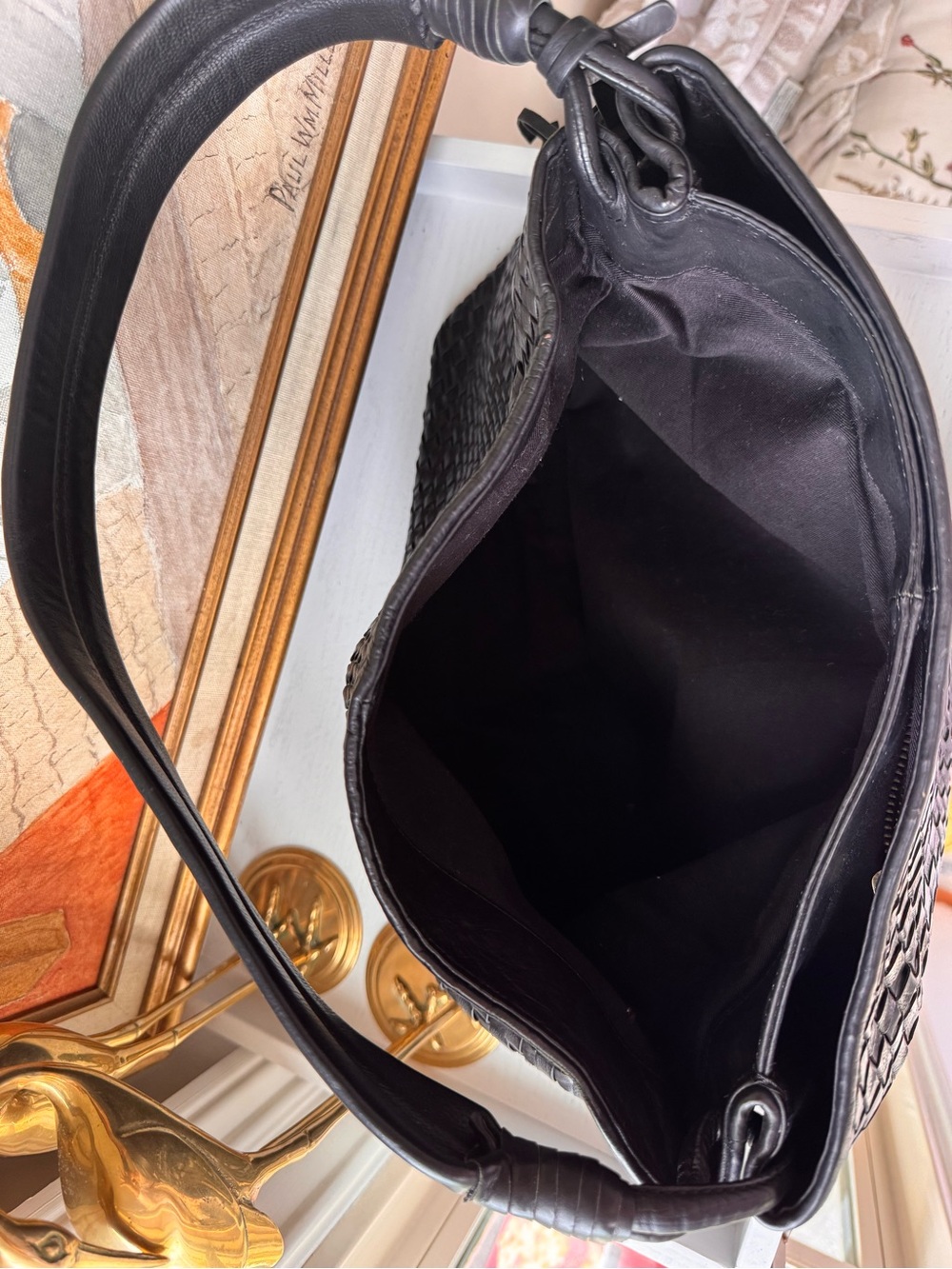 Massimo Dutti braided π― leather with Tassel and Studs Timeless luxury Chic Boho - Picture 7 of 13